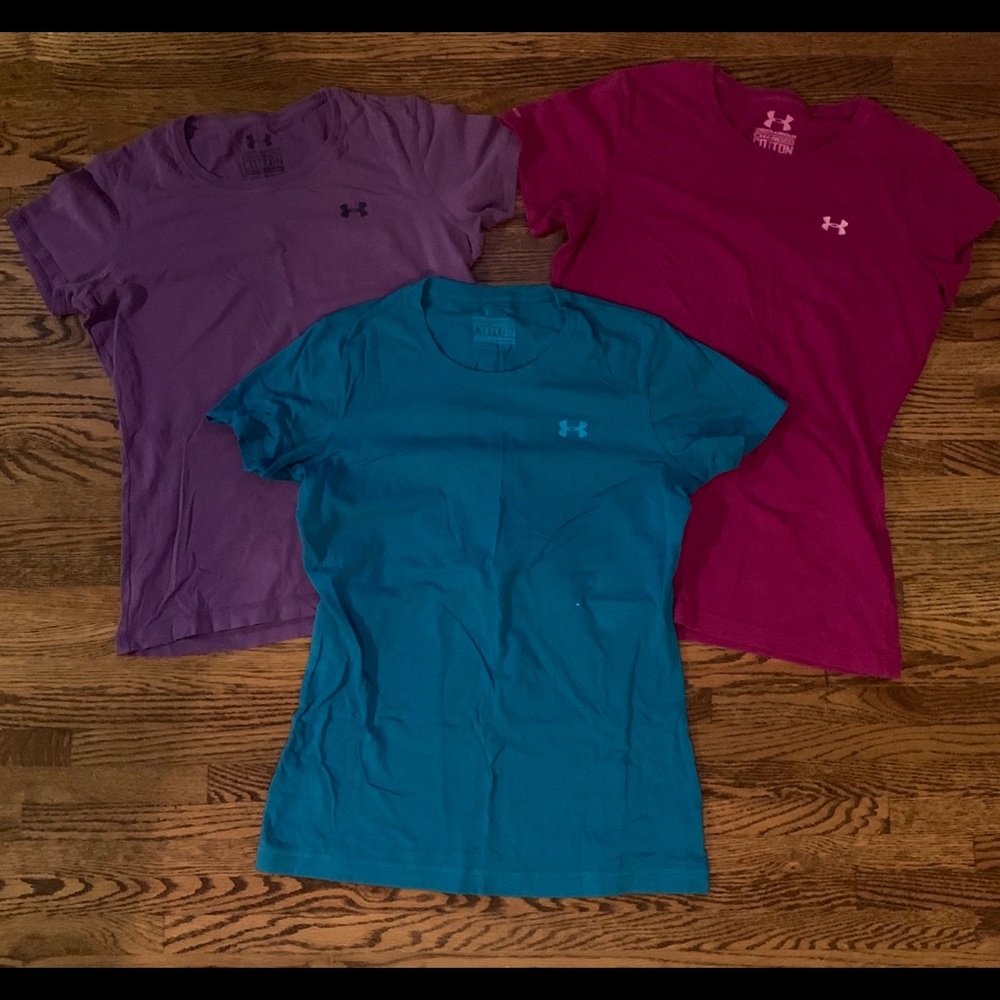 Lot of 3 Under Armour Charged Cotton T’s.